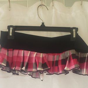 Sexy plaid lingerie gogo skirt